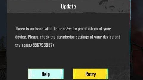 There is and issue With The read write permission | Pubg Problem FIX | Body Color Problem FIX |