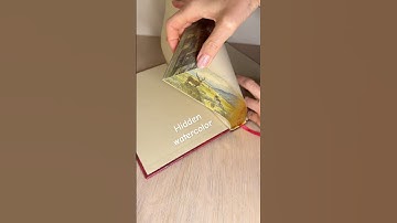 Another hidden painting under the gold #foreedgepainting #watercolor #luxurybook #artwork #bookart