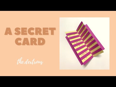 A Very Secret Card | Handmade | Cách làm thiệp