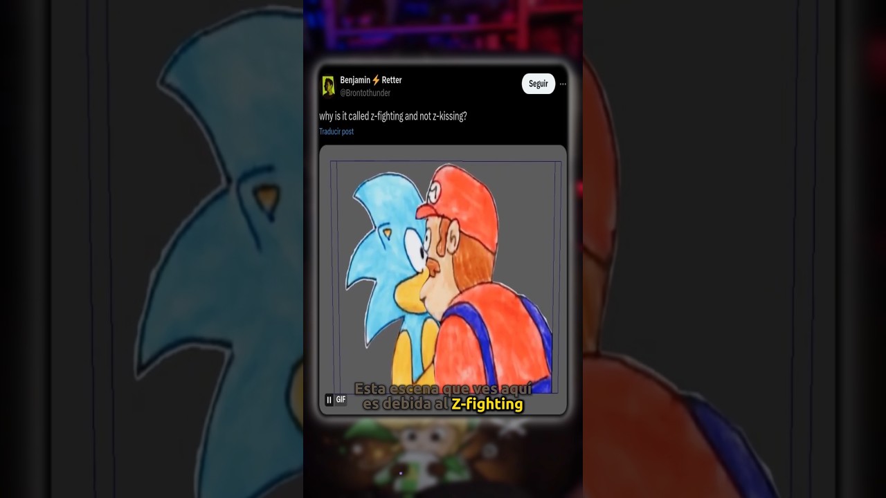 z-fighting o z-kissing #shorts #gamedev #rafalagoon