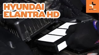 Como substituir Filtro de Ar HYUNDAI ELANTRA Saloon (HD) - vídeo guia