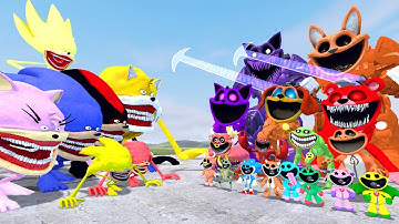 New The Sonic Tapes Vs All Smiling Critters Poppy Playtime Chapter 3 In Garry