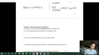 Math 20-2 Proportional Reasoning - Lesson 1 - Rates Math 20 2 Mathematical Reasoning Lesson 1