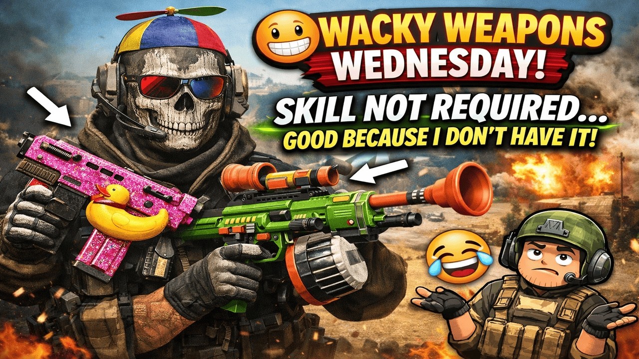 Live Now: 😬 Wacky Weapons Wednesday | Skill Not Required… Good Because I Don’t Have It. 400 Subs!!