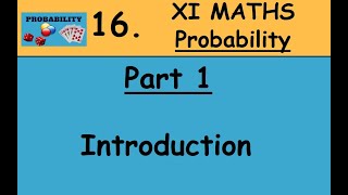 Kerala State 11th math - Chapter 16 - Probability - Part 1 - Introduction