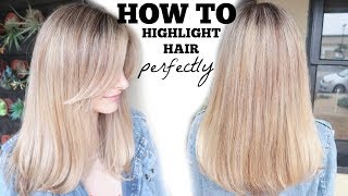 HOW TO HIGHLIGHT HAIR | Foil perfectly without damage!