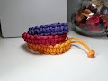 طريقة عمل اسورة بغرزة المكرمية  how to make a macrame bracelet