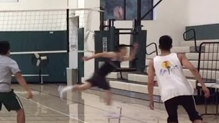One Handed D Ball Set Feat. Daniel Yang - Athletic Volleyball Plays