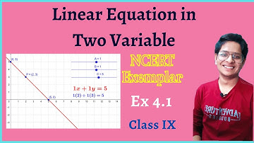 Linear Equation in Two Variable | NCERT Exemplar | Ex 4.1 | Class IX | Mathematics | Excitonium