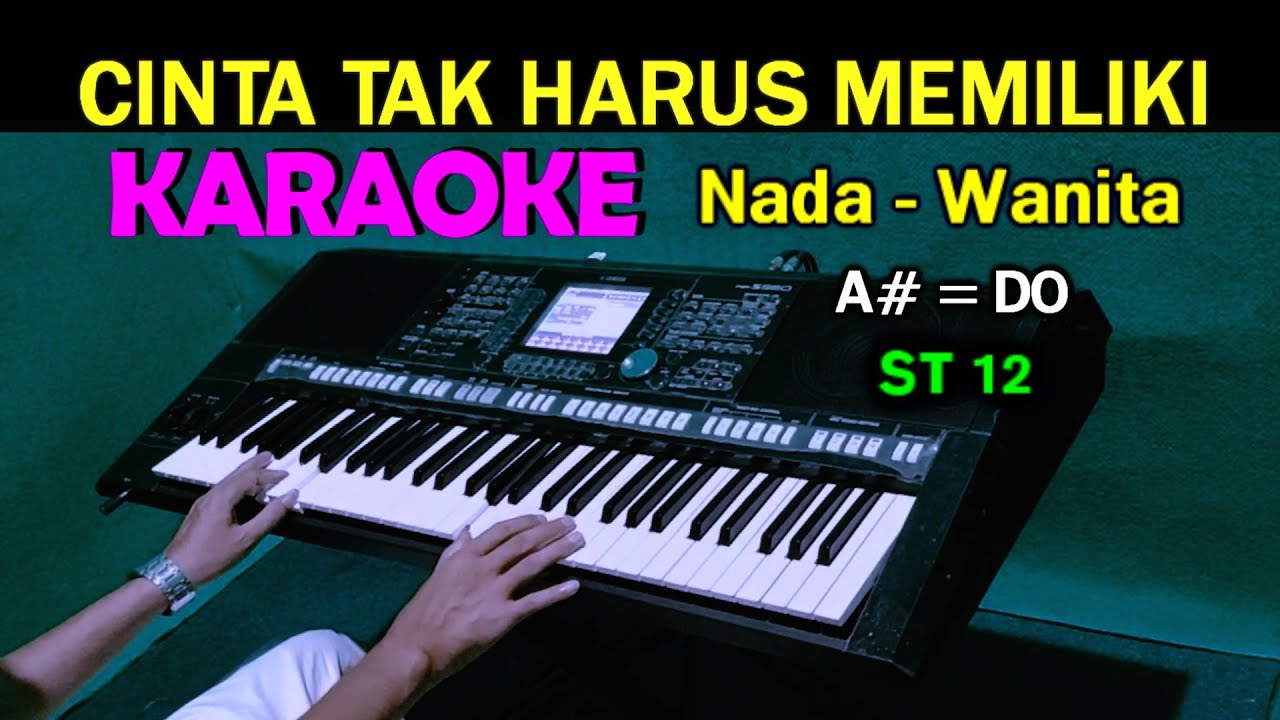 CINTA TAK HARUS MEMILIKI - ST 12 | KARAOKE Nada Wanita, HD