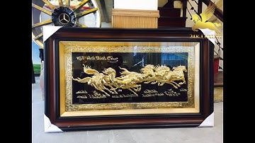 TRANH MÃ ĐÁO THÀNH CÔNG MẠ VÀNG 9999 ĐỘC ĐÁO