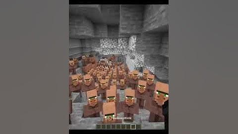 Menetap Di Dalam Cave bersama 1.000 Villager Absurd #minecraft #fypviralシ