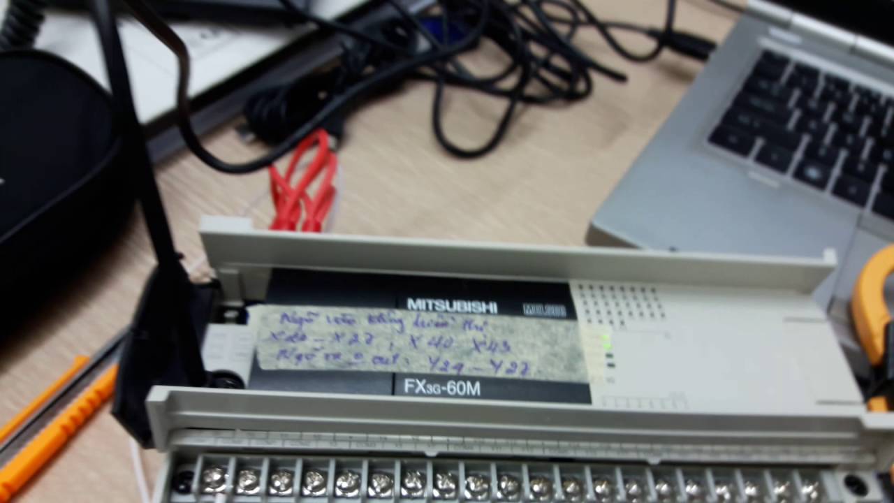 PLC i/o test - YouTube