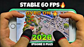 iPhone 8 PLUS PUBG TEST IN 2026 🔥| Buy Or Not😟 | Price? | Graphics? | Heat &amp; lag | Battery | Gyro!