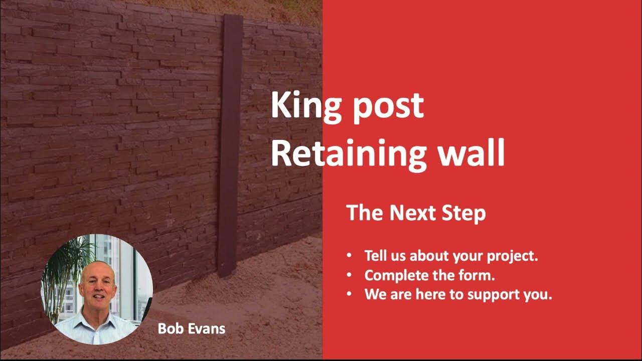 Kingpost retaining wall design YouTube