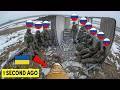 Russian Troops Hit by Ukrainian FPV in Ruined House