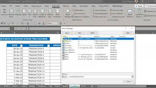 Data Validation across Two Columns