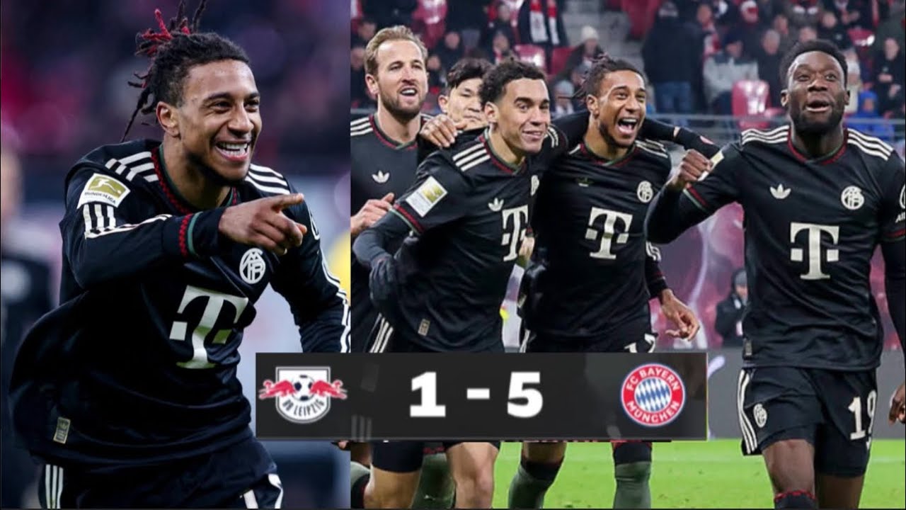 Musiala zurück Mit assist & RB Leipzig vs Bayern München 1-5 