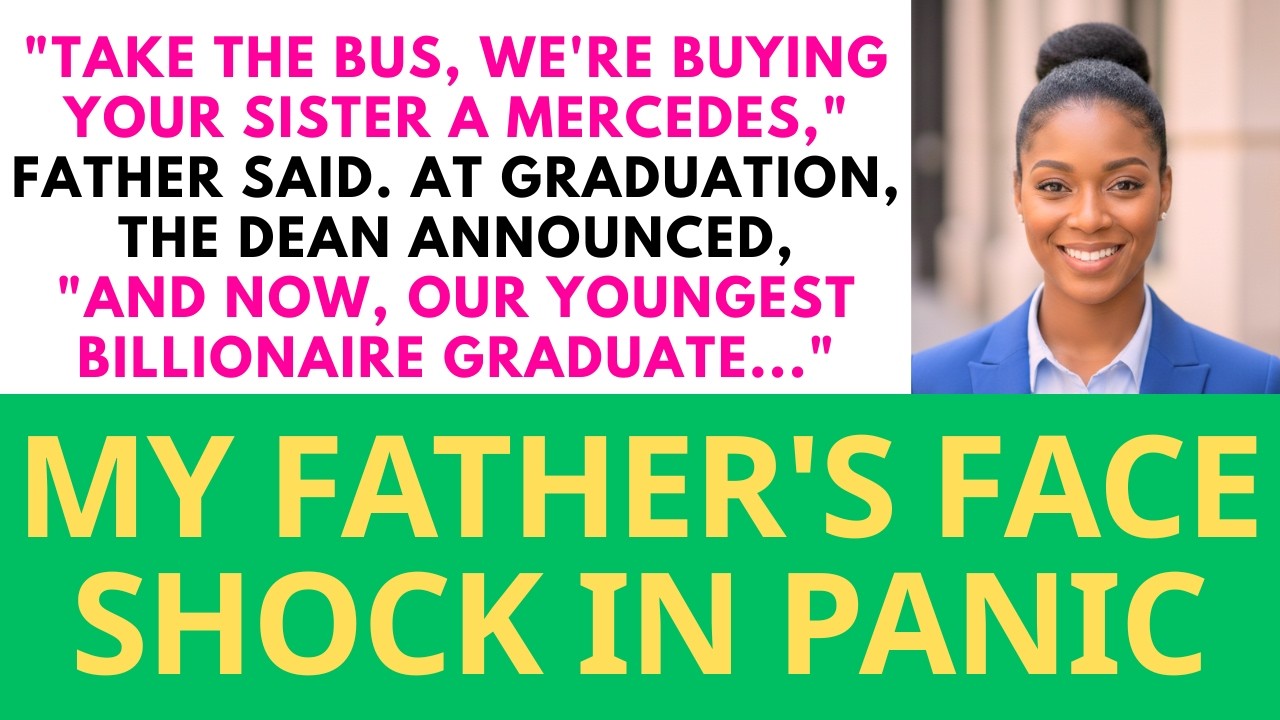 My Father Made Me Take The Bus To My Graduation — While Buying My Sister A Mercedes...