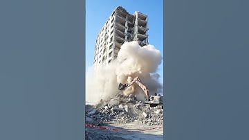 Shocking Collapse During Building Demolition#Novel Moment#Demolition Site#Building Disintegration