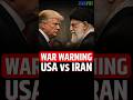WAR WARNING: USA vs IRAN! #USIranTensions #news #IranNuclearIssue #UraniumEnrichment #DonaldTrump