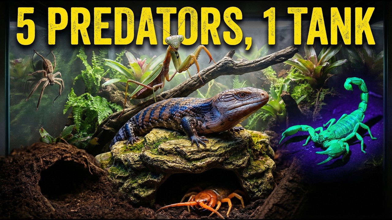 Too Much Predators I Put 5 of the World's Most Dangerous Predators in One Tank — Here's ...