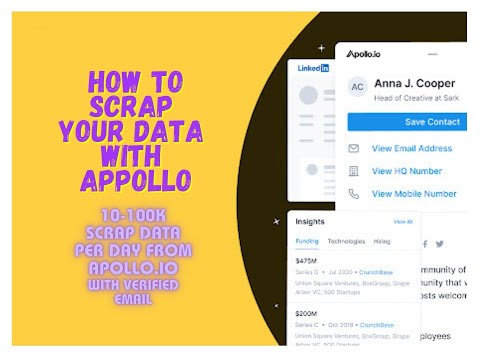 How to scrap your data with Appollo.io | Lead Scraping PRO