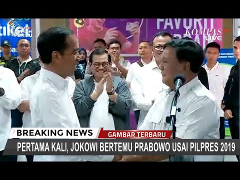 Simak! Pernyataan Lengkap Jokowi dan Prabowo Saat Bertemu di Stasiun MRT