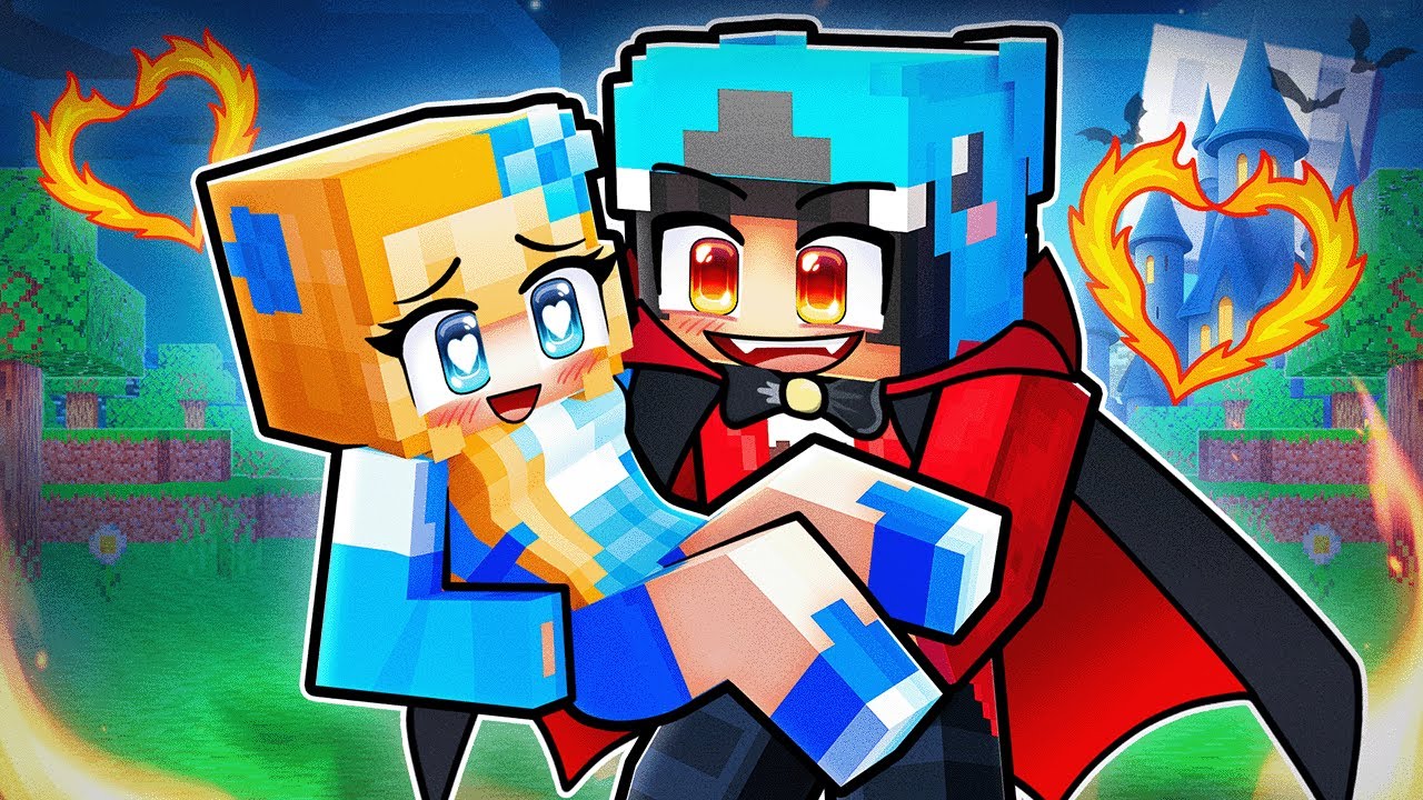 CRYSTAL Girl Dating a OMZ VAMPIRE King in Minecraft!