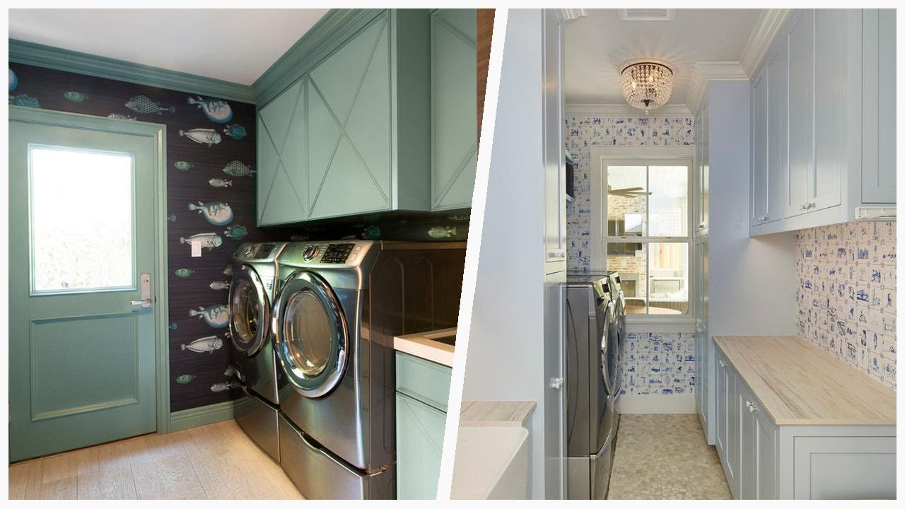 Transform Your Laundry Room with Chic Blue Cabinets | Designer CheatSheet