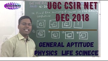 195. UGC-CSIR NET |General Aptitude prob 16-20 | Physical, Life Science Dec 2018 @ 4/4