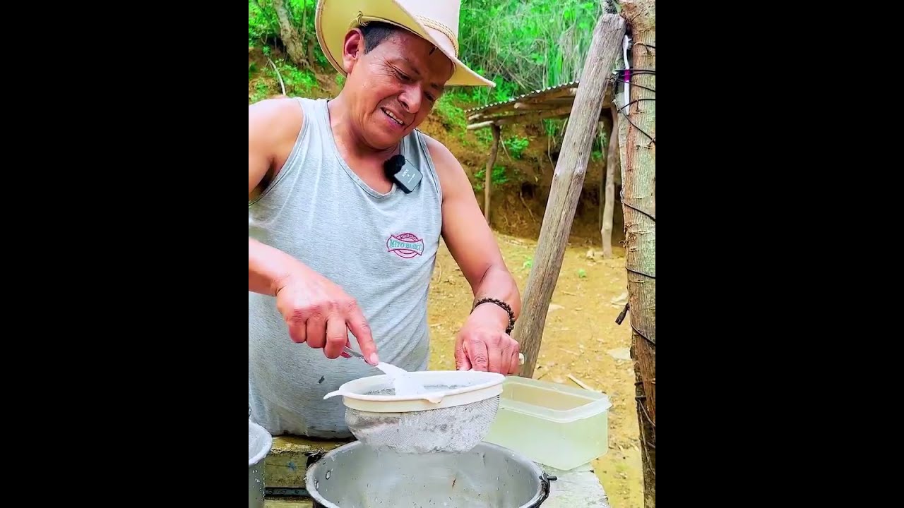 Preparé esta rica chicha de maní fresco para mis papás