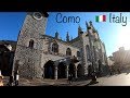 Visiting como lake  italy   and shopping in the city 