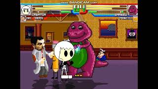 Old Mugen Creator And Mr. Bean Vs. Brutal Barney And Pencil