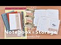溺愛ノートの使い方📚文具の収納方法｜無印良品、DAISO、ニトリ｜手帳タイムvlog #journaling