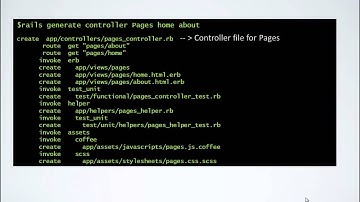 Module1 : Lesson5: Generating Pages Controller with pages, Home and About