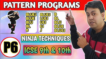 Part 6 Ninja Technique to solve string pattern Programs Using substring() method