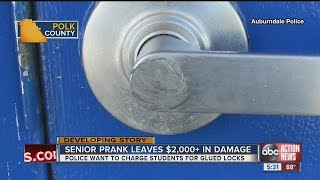 Senior prank leaves Auburndale High's door locks glued