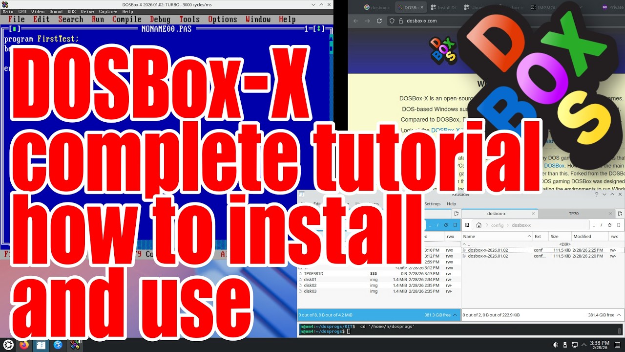 DOSBox-X complete tutorial how to install and use - February 2026 ...