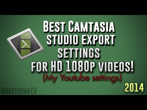 HD 1080p 비디오를위한 최고의 Camtasia 8 설정! 2014 | MotionnTV HD 튜토리얼