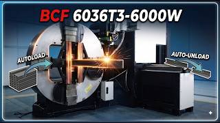 BCF 6036T3-6000W: Next-Level 6kW Tube Laser Cutting Power!