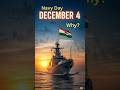 Why Indian Navy Day is Celebrated on December 4#india #indianarmy #indian #indiannavy #indvspak