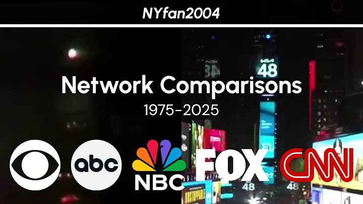 Times Square Ball Drop Network Comparisons 1975-2025