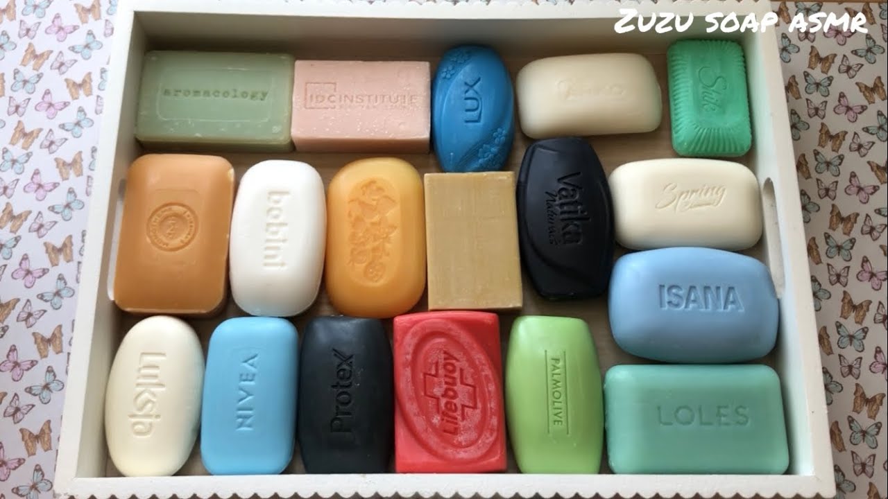 Tray of soap 🧼 Faster cuts 💚🩵❤️💜 Soap cutting ASMR 