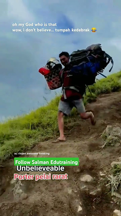 trekking rinjani awesome #rinjani #rinjanitrekking #lombok #funnyshorts #funny #commedy