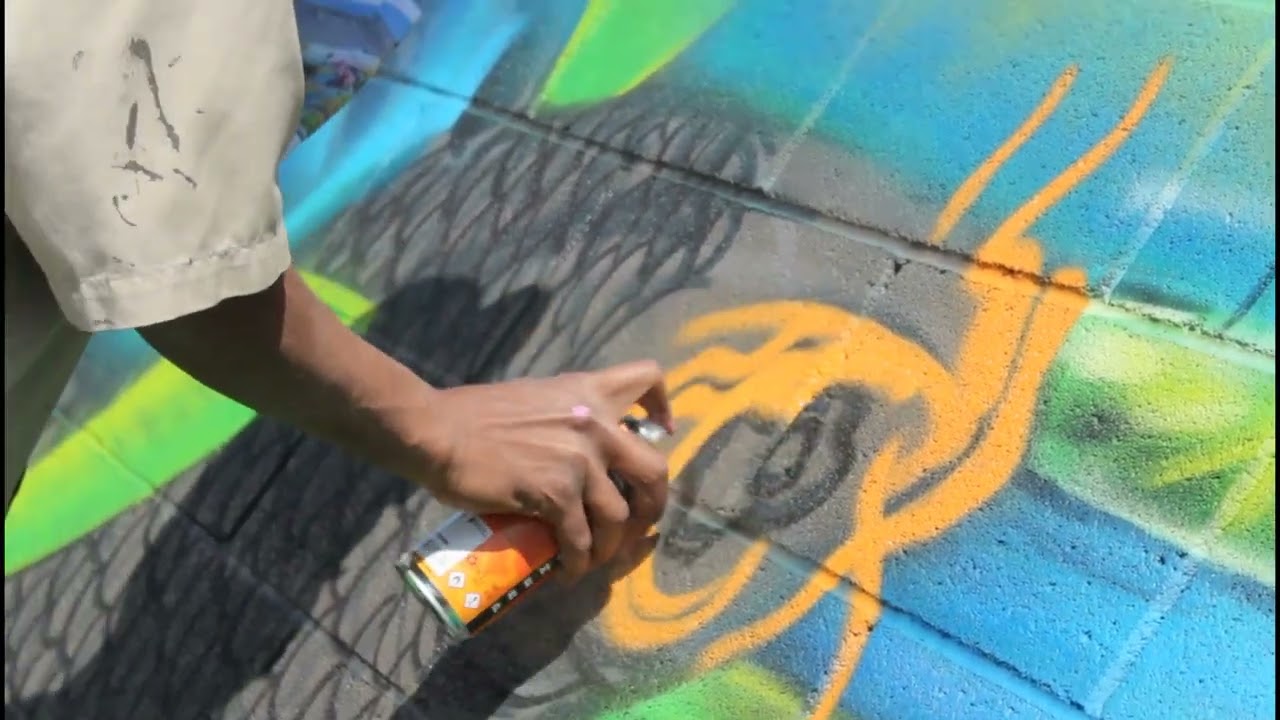 Irezumi Koi Meets Realism | Buddha & Lotus Mural by Pwoz