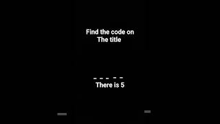 find the code on title first number 5