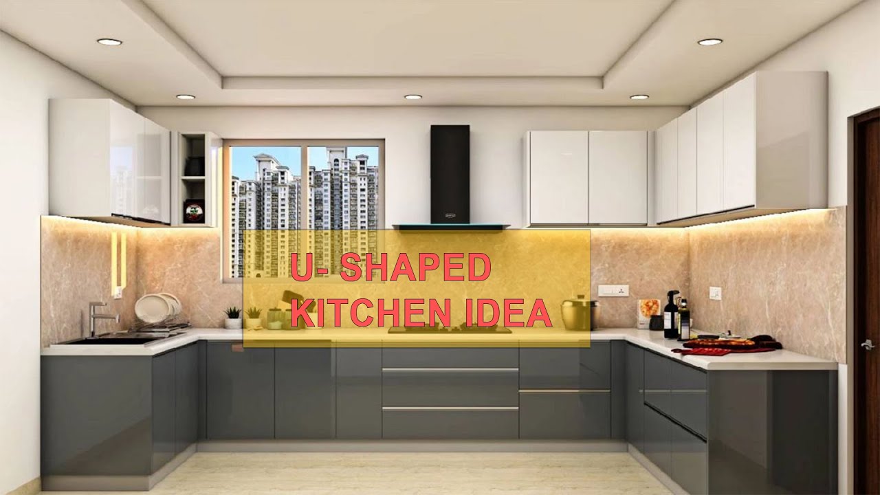 U shaped Kitchen Designs ideas U Shaped Modern Modular Kitchen
