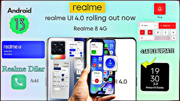 Realme Ui 4.0 Android 13 update| realme 8 8 pro | realme dialer add