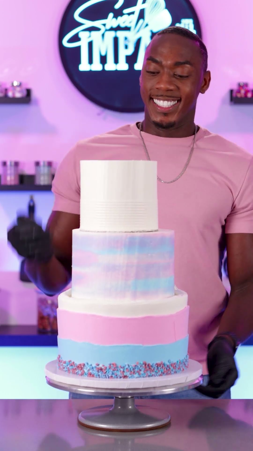 The scariest part about making a cake #shorts